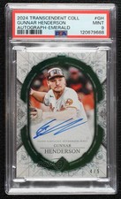 2024 Transcendent Collection Emerald 4/5 Gunnar Henderson PSA 9 MINT Auto 1t62