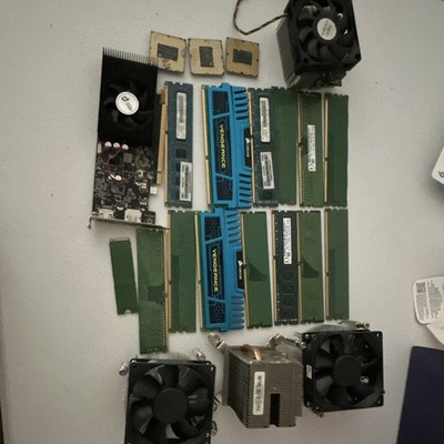 Corsair Vengeance DDR3 SDRAM 240-Pin DIMM Desktop Memory RAM and random pc parts