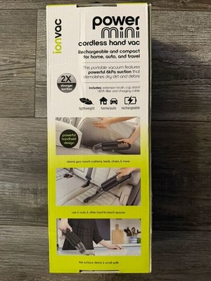 IonVac Power Mini Handheld Cordless Vacuum, Multi-Surface Lightweight Portable