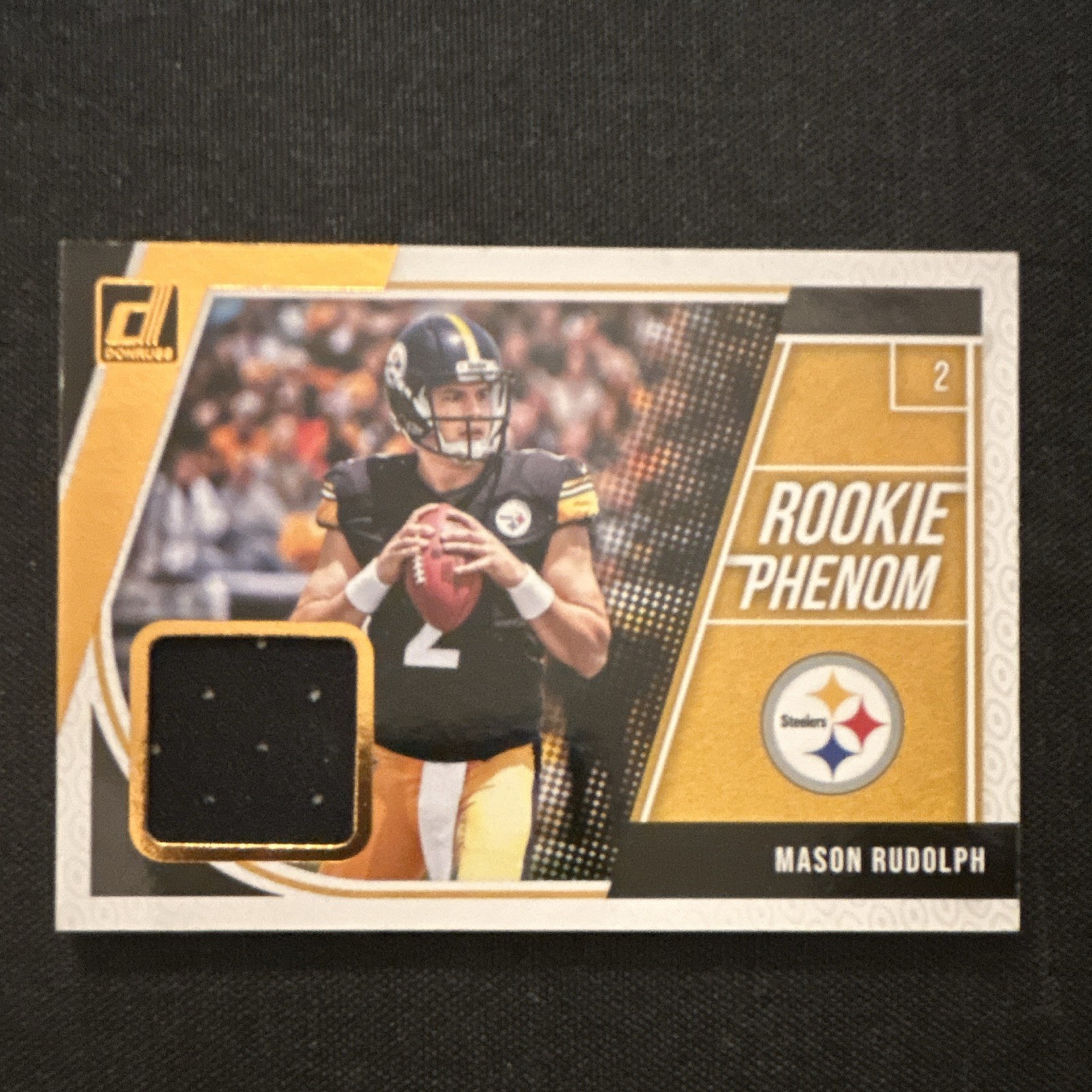 Panini 2018 Donruss Rookie Phenom Mason Rudolph Steelers Patch RC #5