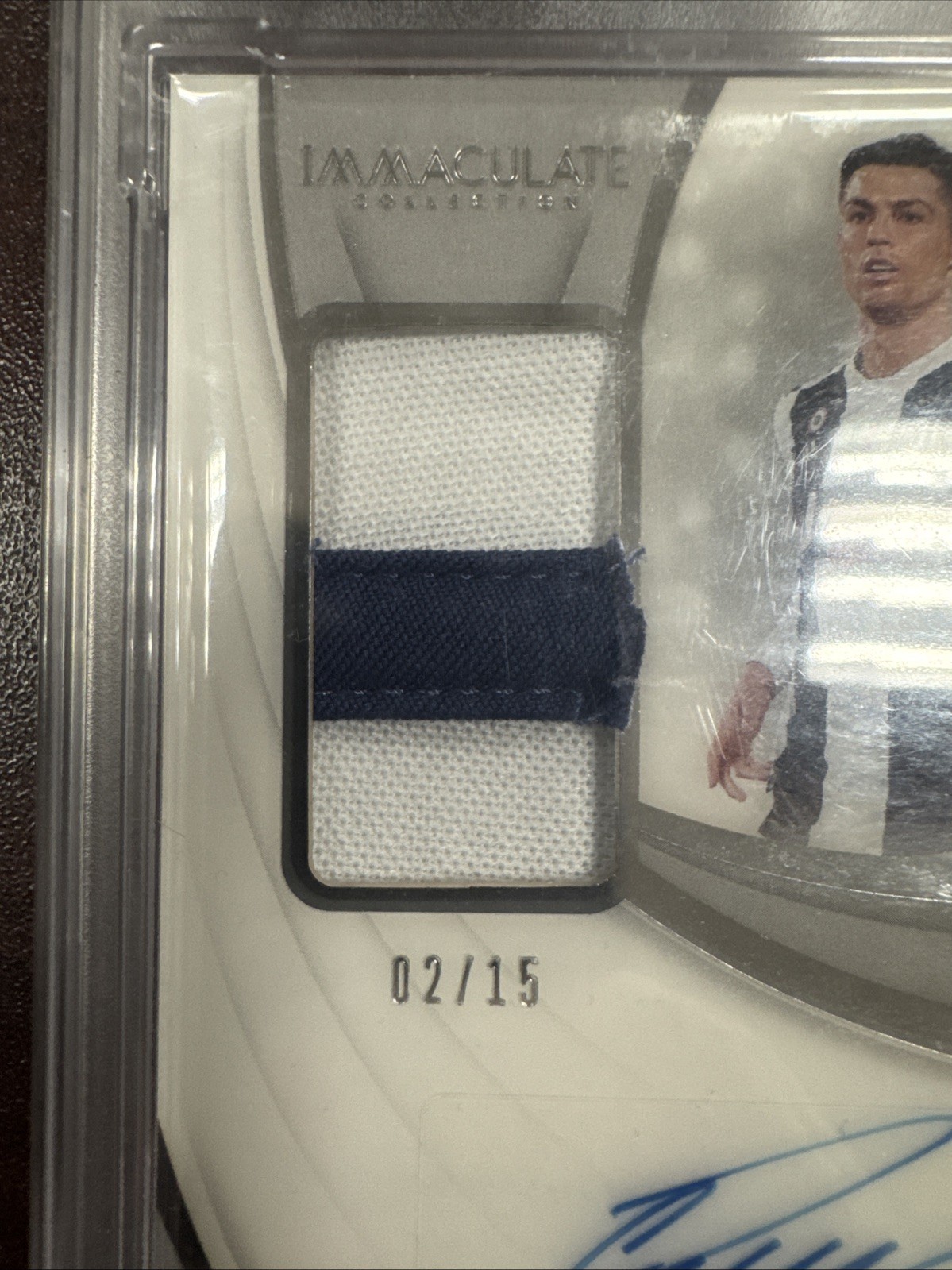 2018 Immaculate Cristiano Ronaldo Patch Auto.   /15 PSA 9 Auto 10, Pop 1, NO 10s view 3