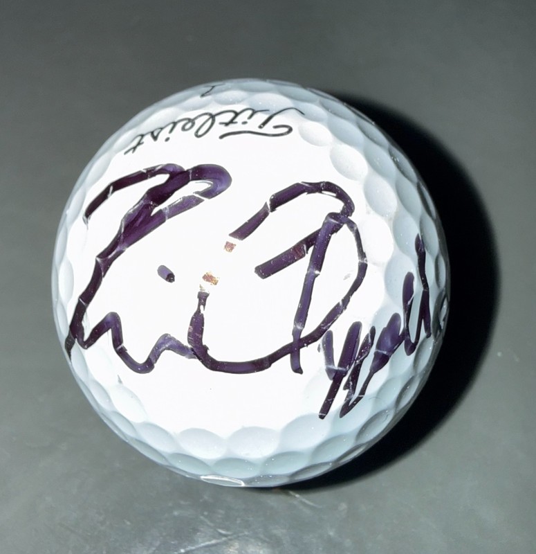 KEVIN CHAPPELL SIGNED AUTOGRAPHED GOLF BALL W/DISPLY CUBE COA #JJ22011