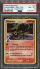 PSA 8 NEAR MINT Pokemon Rayquaza Reverse Holo Rare ex Holon Phantoms #26/110