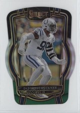 2022 Panini Select Club Level Black & Green Prizm Die-Cut DeForest Buckner 10y3