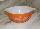 Pyrex 441 Autumn Harvest Wheat Orange Cinderella Mixing Bowl 750mL
