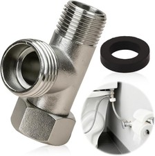 3 Wege Ventil Eckventil 3/8 1/2 Zoll Adapter T Stück Wasseranschluss Verteiler