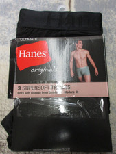 Hanes Men's 3 Pack Boxer Trunks Ultra Soft Viscose Modern Fit Tagless Sz XL