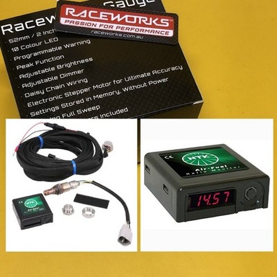 Raceworks VPS-315 Air/Fuel Ratio gauge + sensor Wide Band AFR Digital NTK