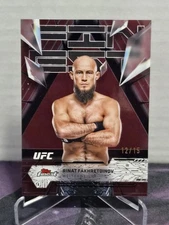 2025 topps finest ufc rinat fakhretdinov uncommon red /15