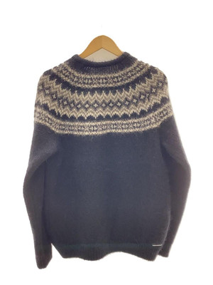 uniform experiment knit sweater 23AW MOHAIR NORDIC CREWNECK