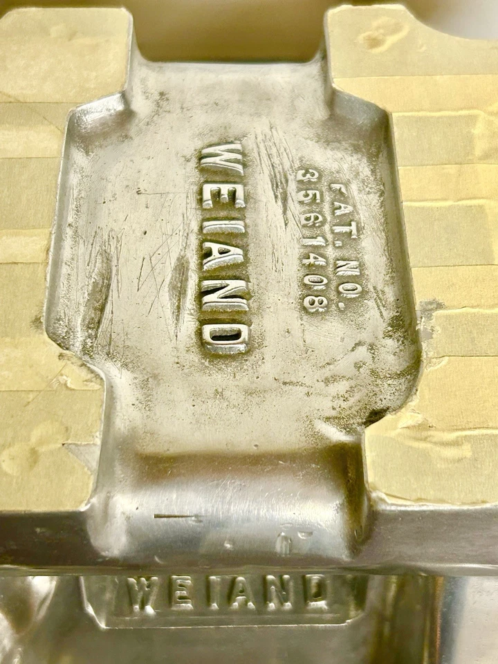 Weiand Polished Tunnel Ram Small Block Chevrolet 2x4 Dual Top NHRA Drag Race - image 3 of 4