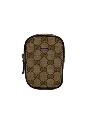 GUCCI Cigarette Case GG Canvas Allover Pattern Men Used
