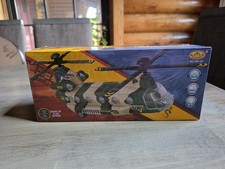 BATTERY OPERATED CHINOOK CAMP MILITARY BUMP AND GO HELICOPTER TY525 light up new