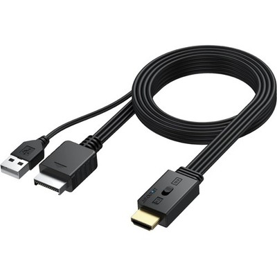 AUTOUTLET PS1/PS2 auf HDMI Adapter, Echt Plug and Play, Unterstützt 4:3/16:9 ...