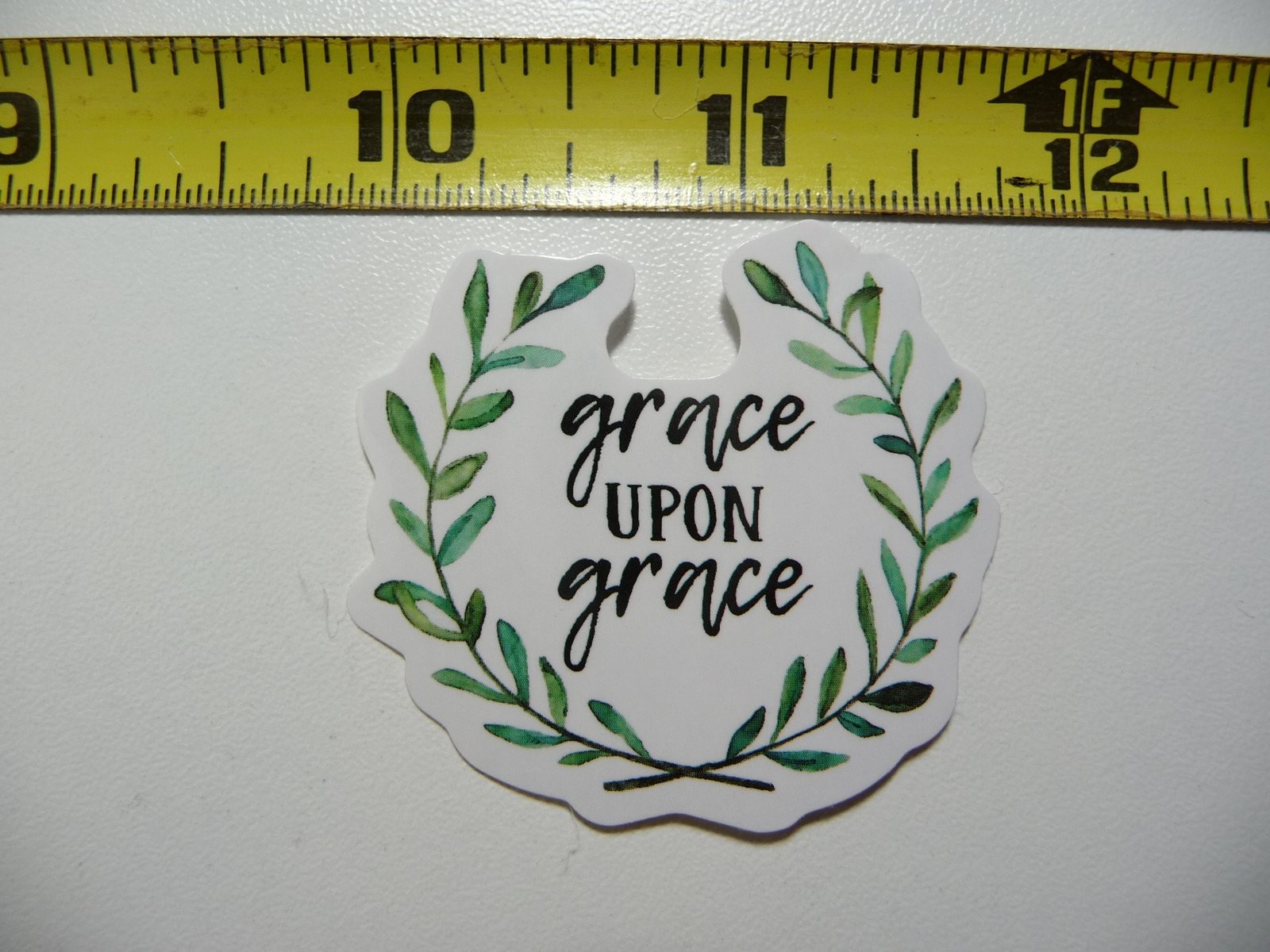 SPRIGS Grace Upon Grace Decal Sticker for Church Christian Faith Belief Decor