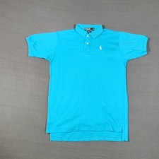 Vintage Polo Ralph Lauren Youth Shirt Size XL Blue Made In USA