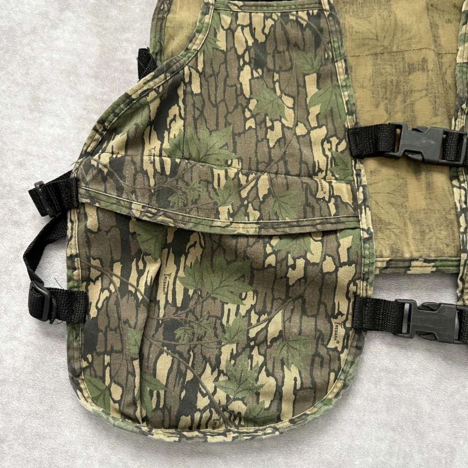 Vintage 80s 90s Hunting Camouflage Vest Size L Realtree Camo - Image 3 of 4