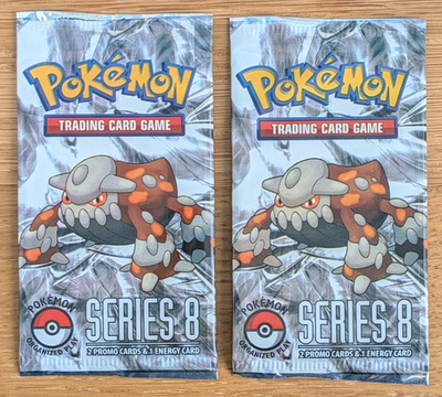 pokemon pop series 2 booster pack Two (2) x Pokemon Pop Series 8 Booster Packs ~ Factory Sealed !!