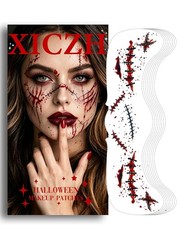 Spooky Halloween Glitter Face Tattoos - Professional Makeup Effect in Seconds