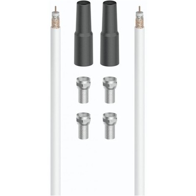 Hama SAT-Anschluss-Kit 100dB (20m) - Satellitenkabel