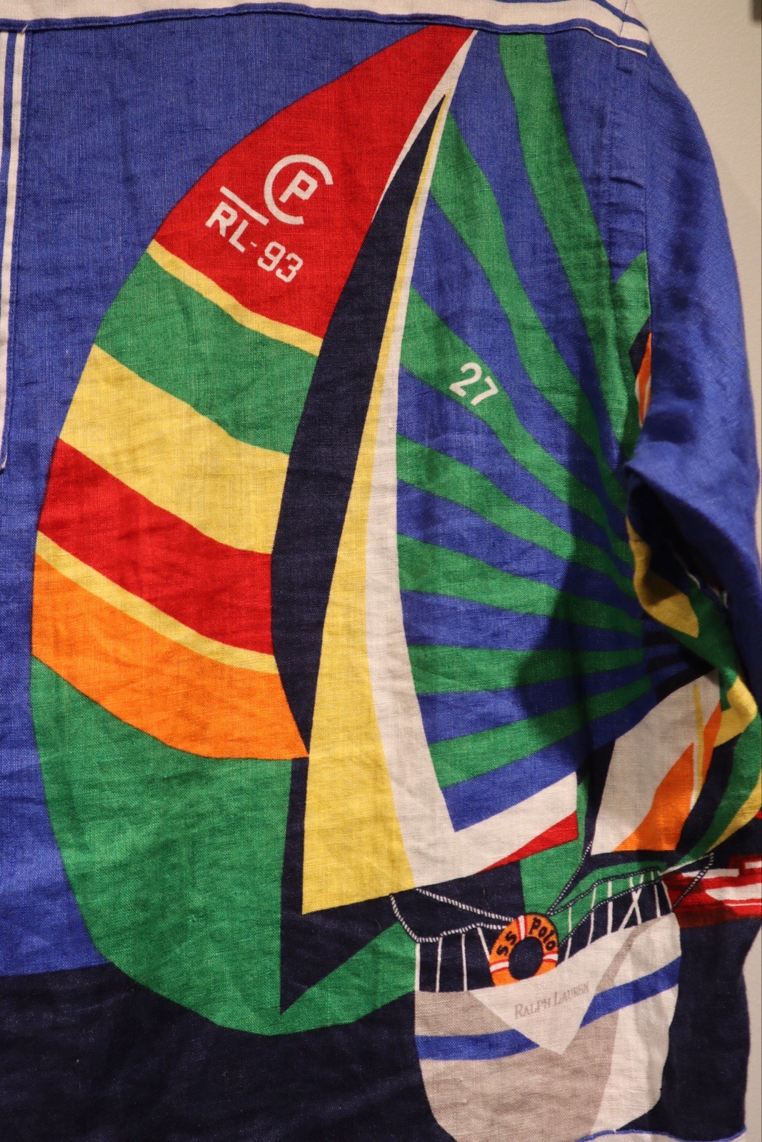 Ralph Lauren Linen Patchwork Button Down, With Sa… - image 5