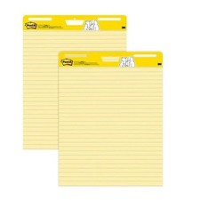 Post-it Super Sticky Lined Easel Pad: 25 in. x 30 in. / 30 sheets / 2-pack Yello
