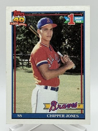 Chipper Jones 1991 Topps Draft Pick #333 Rookie Card RC I7