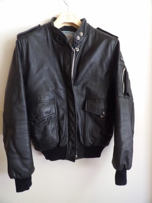 Hein Gericke Mens Black Motorcycle Leather Jacket Size 42 (European)
