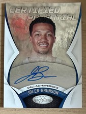 2018-19 Panini Certified Jalen Brunson RC Rookie Certified Potential Auto