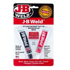 Strongest Metal Steel Aluminum Bond Adhesive Cold Weld Reinforced Epoxy Glue 2Oz