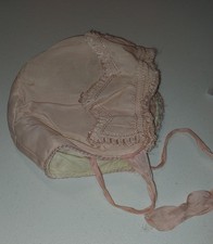 15-inch vintage baby bonnet