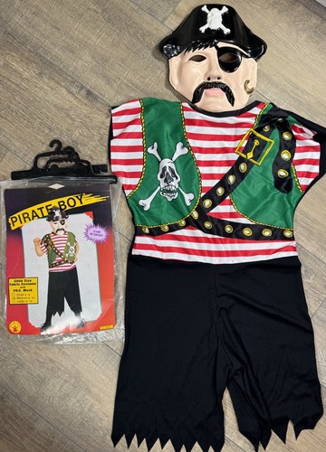Vintage 1992 Rubies Costume Co. Pirate Boy Med 8-10 Complete USA Made GC - Picture 1 of 9