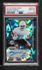 2019 Prizm Sensational Signatures Blue Ice 79/99 Myles Gaskin PSA 10 Auto n0c