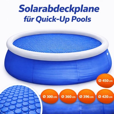 Solarabdeckplane Pool Quick Up Rund Solarplane Poolabdeckung verschiedene Größen
