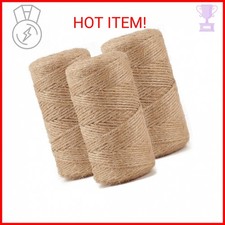 Natural Jute Twine String 3ply Thin Ribbon Hemp Twine for Gardening Plant Gift