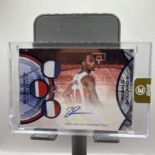 Ronald Holland II 2025-26 Topps Three #9/15 Auto Triple Patch Blue Veteran 