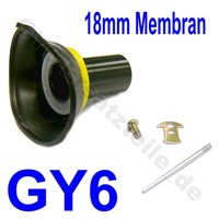 Vergaser Membran SET 18Mm GY6 139QMB 139QMA China Roller Scooter Moped Buggy 50
