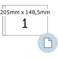 Herma Universal-Etiketten Dataprint, 205 X 148,5 Mm, Weiß 1 Bis 20 Stk