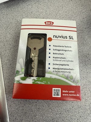 BKS nuvius SL Sicherheitsschloss GF 40/50 mm 5 Schlüssel zylinder Profilzylinder