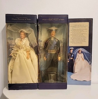 Princess Diana & Prince Charles 12'' Wedding Doll Set by Goldberger Doll Mfg