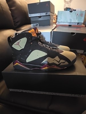 Nike Air Jordan 7 Retro Se Black-Cherrywood Red Mens Mens Size 10.5 (BR2)