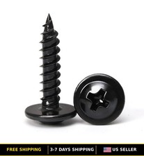  8 Black Phillips Modified Truss Head Wood Screws 3/4" - 300 Pieces