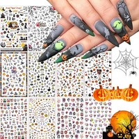 Nail Art Aufkleber 12 Blatt Selbstklebend Halloween KüRbis Fledermaus Geist