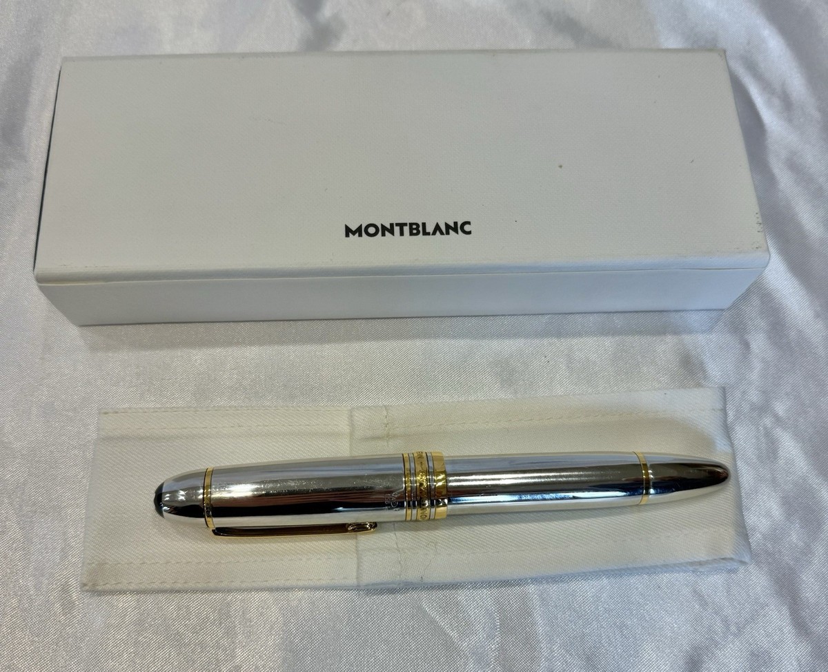 MONTBLANC PLATINUM 18K GOLD FOUNTAIN PEN MODEL: M12149 WITH