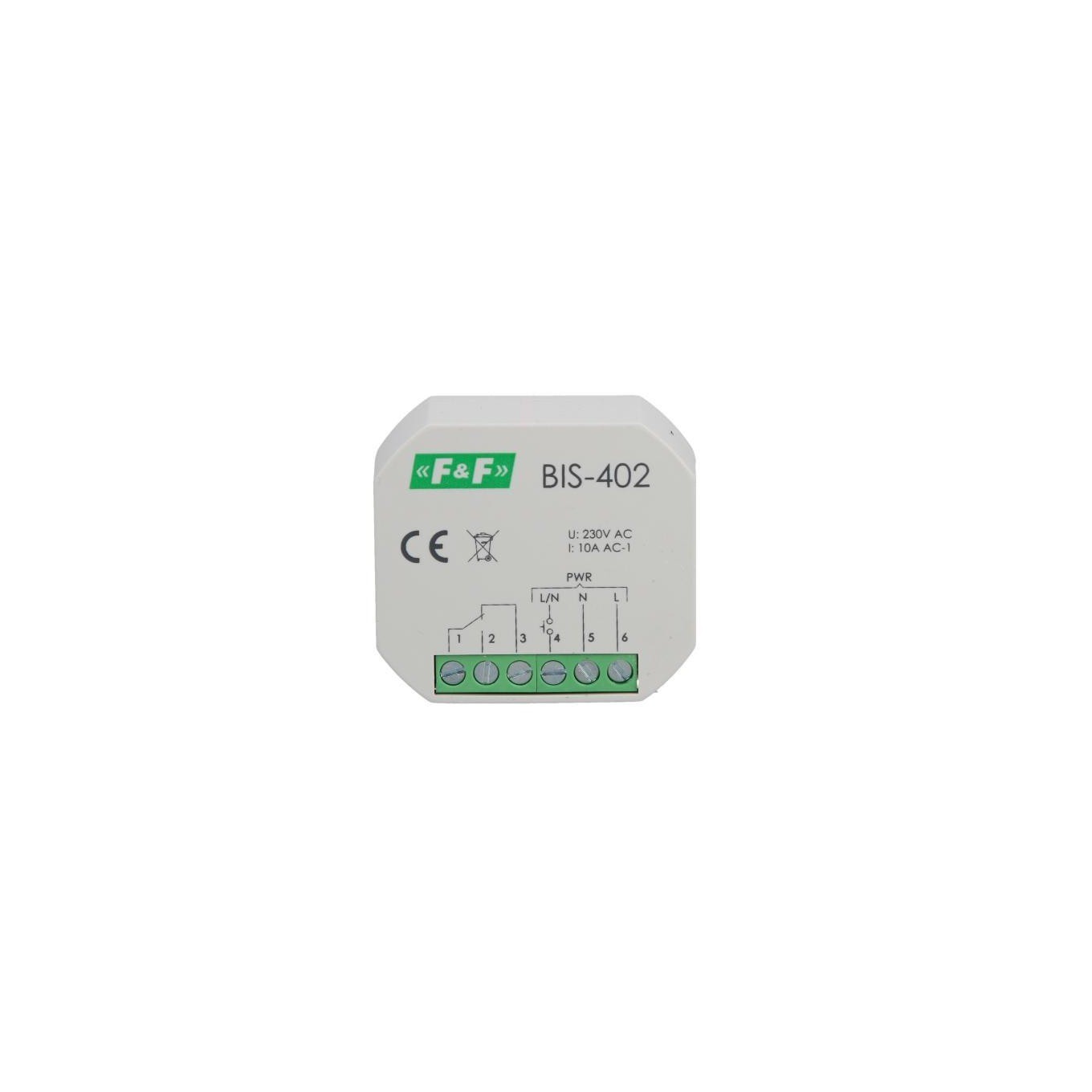 F&R Stromstossrelais 230V 16A, Montage in einer Unterputzdose - BIS-402, Relais - Bild 4
