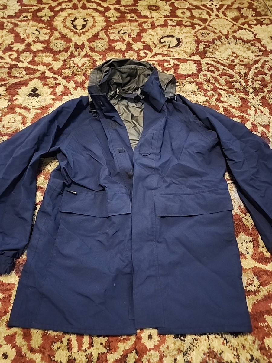 PROPPER FOUL WEATHER II GORE TEX PARKA MEN'S SZ M Ex Long NAVY
