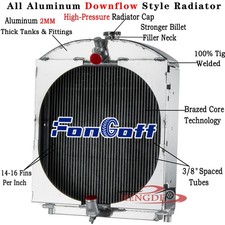 3 Rows Aluminum Radiator For Allis Chalmers WC WD WD45 Gas #70228587