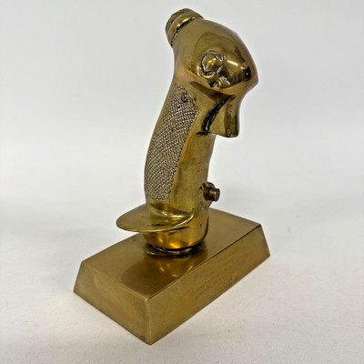 Brass Control Stick F-4 Phantom Grip Display Award Fighter F-104 Pilot
