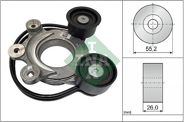 Schaeffler INA Riemenspanner, Keilrippenriemen U.A. FüR Jaguar, Land Rover-image