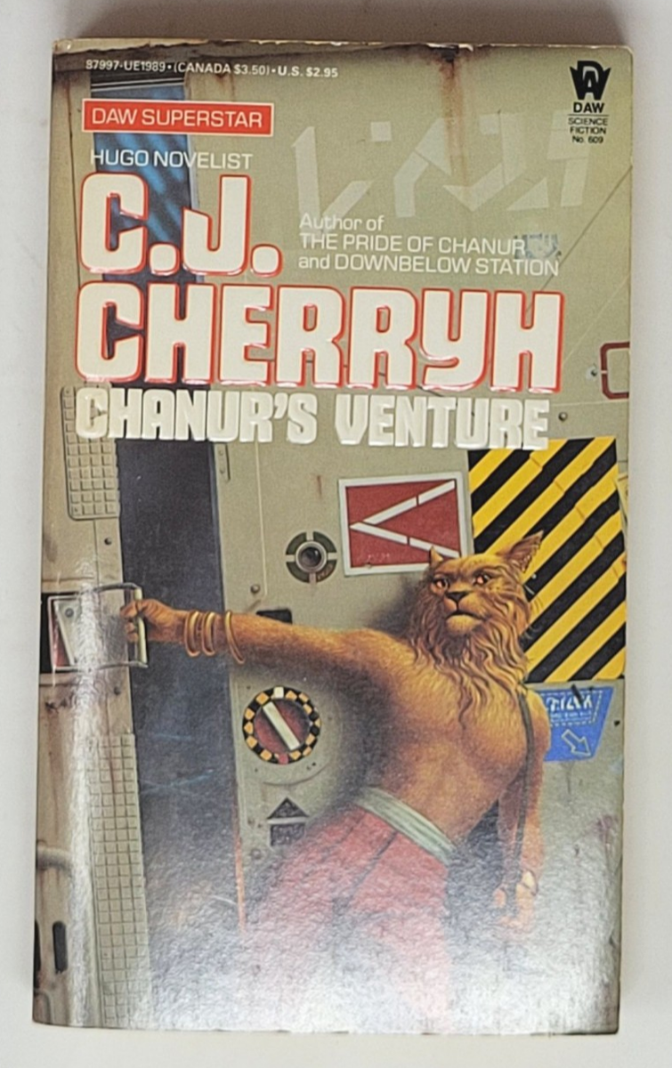 C.J. CHERRYH SIGNED PAPERBACK FIRST - Chanur's Venture , Chanur #2